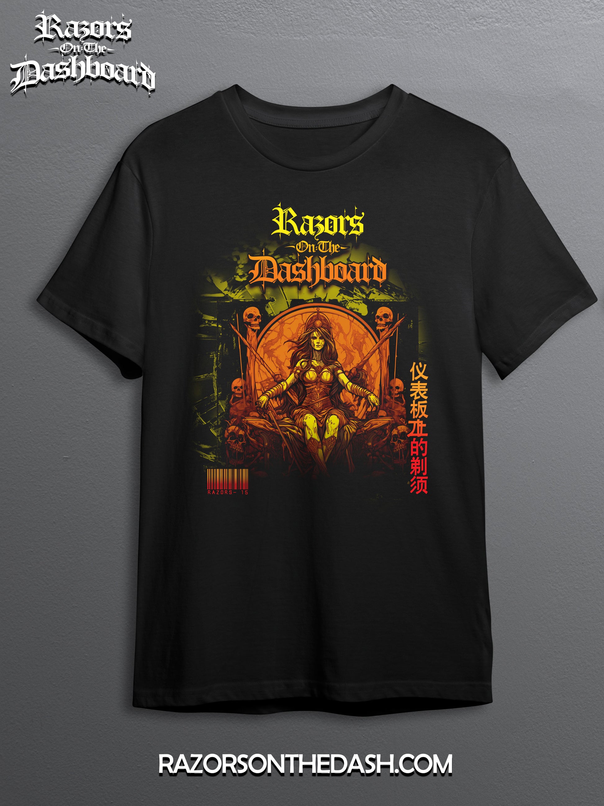 Razors Graphic Tee – Queens I "Fire" | Elemental Power & Rebellion
