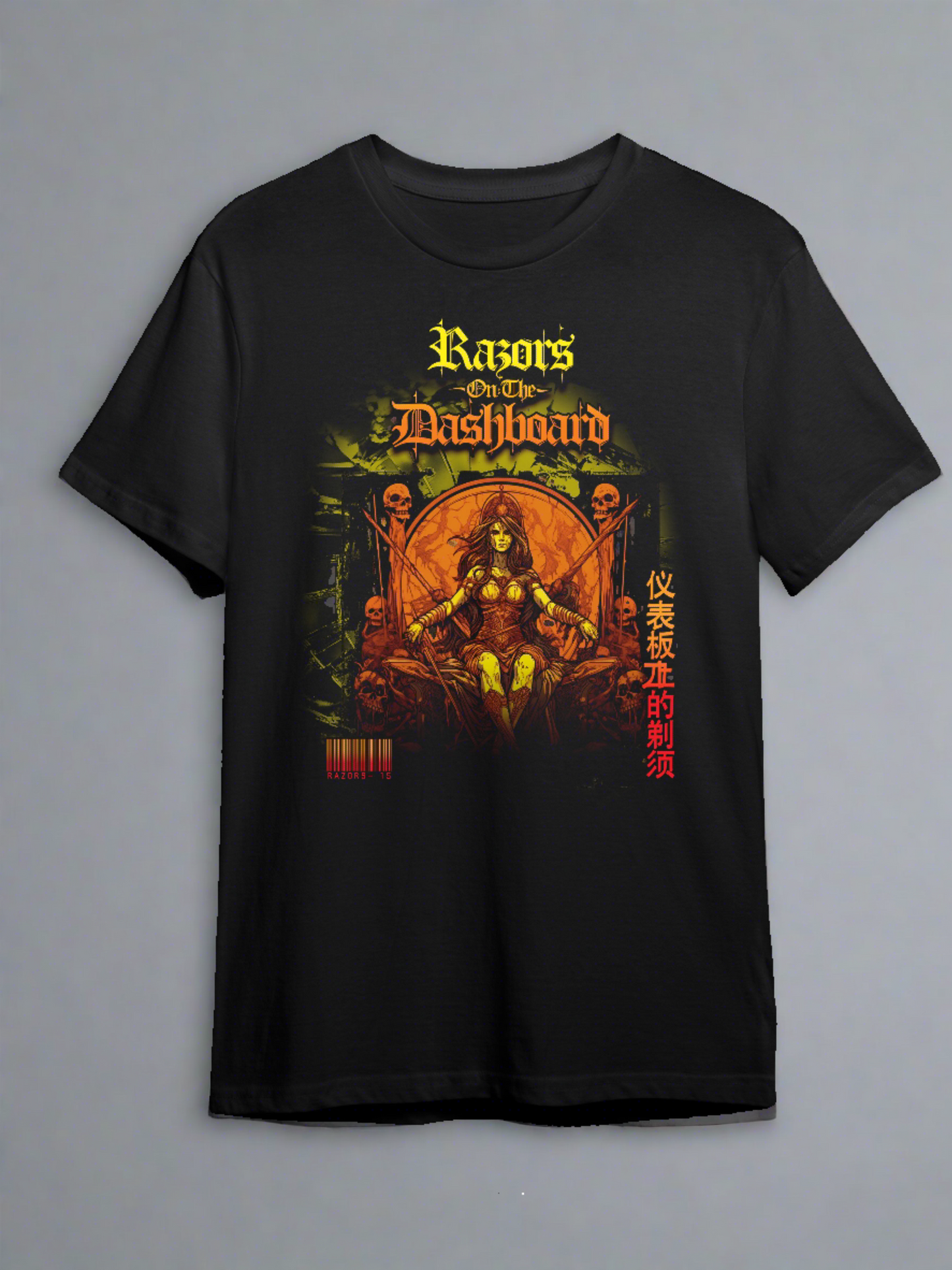 Razors Graphic Tee – Queens I "Fire" | Elemental Power & Rebellion