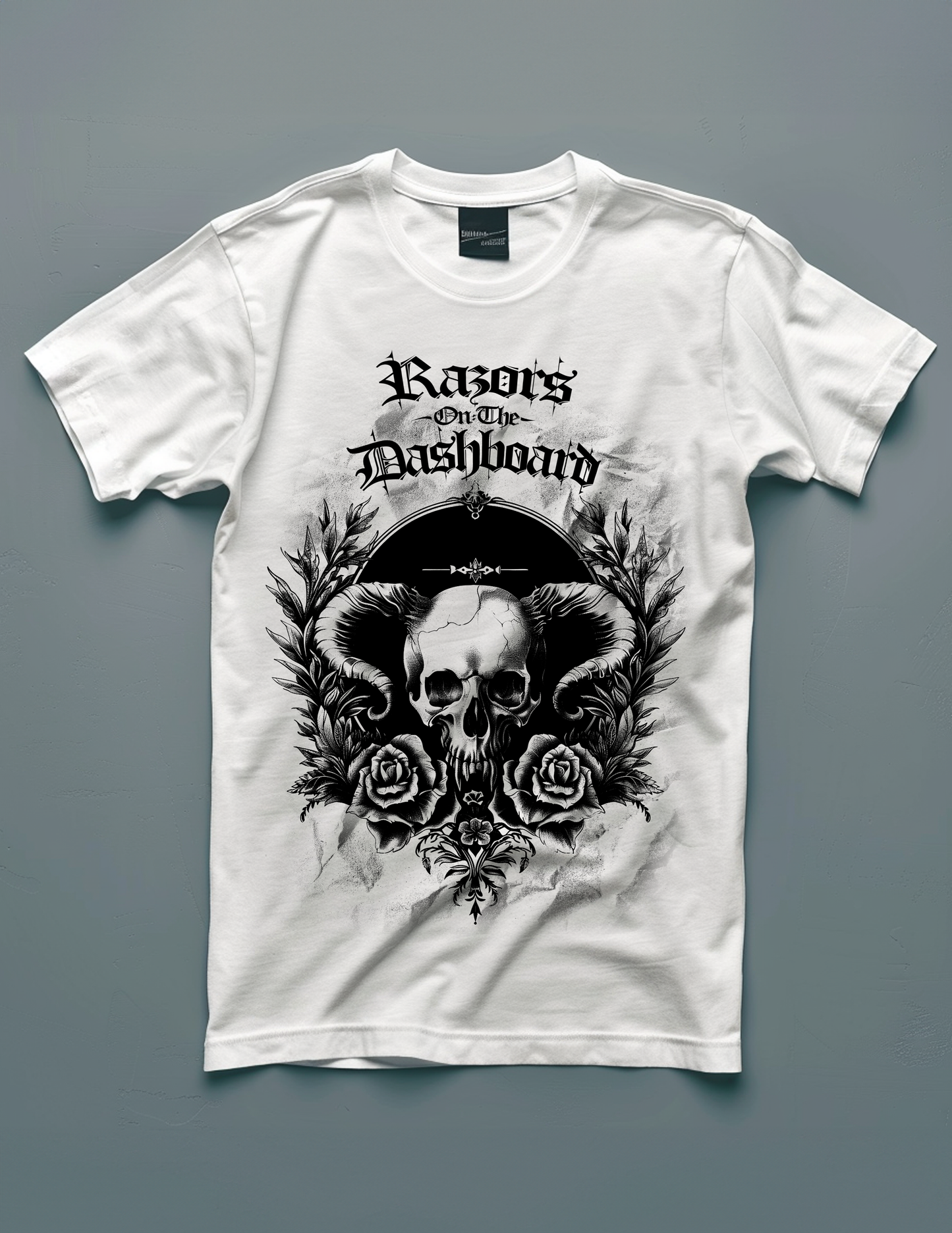 Skulls I: White Collection Tee | Rebellious Skull Graphic Tee