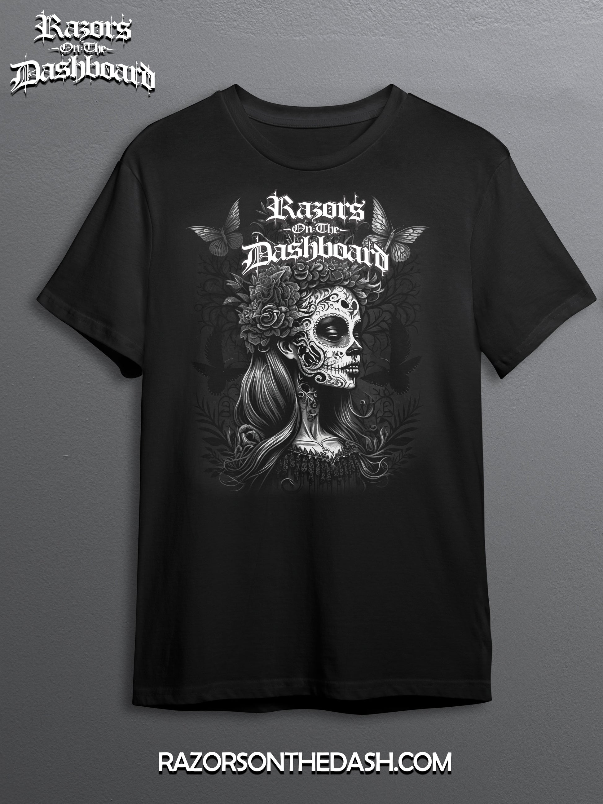 Razors Graphic Tee – "Death III" | Día de los Muertos Tribute