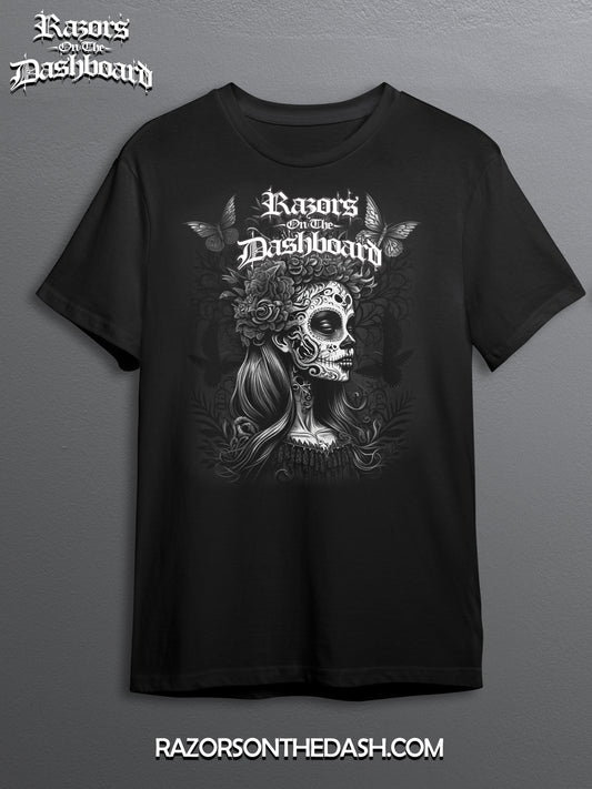 Razors Graphic Tee – "Death III" | Día de los Muertos Tribute