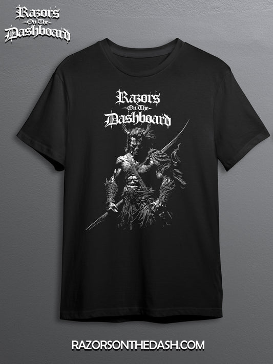 Razors Graphic Tee – "Demon Samurai I" | Dark Warrior Streetwear