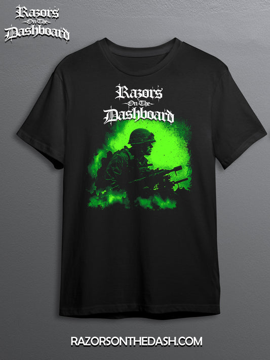 Razors Graphic Tee – "Warrior" | Tactical Rebellion Streetwear