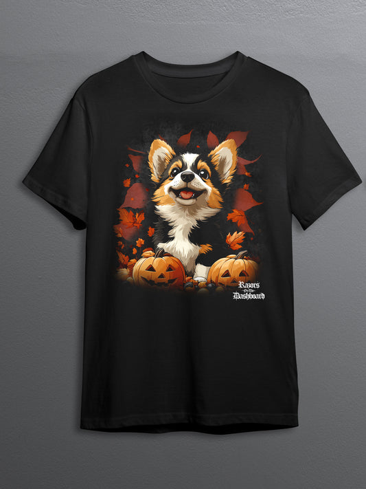 Autumn Pals: Pumpkin the Corgi - Graphic Tee